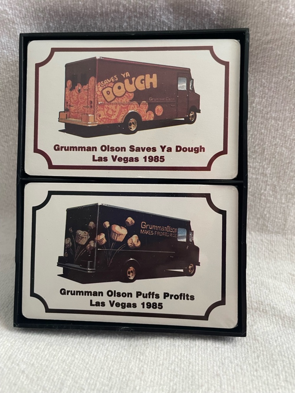 Vintage 1985 Grumman Olson Las Vegas Playing Cards - 2 Sets